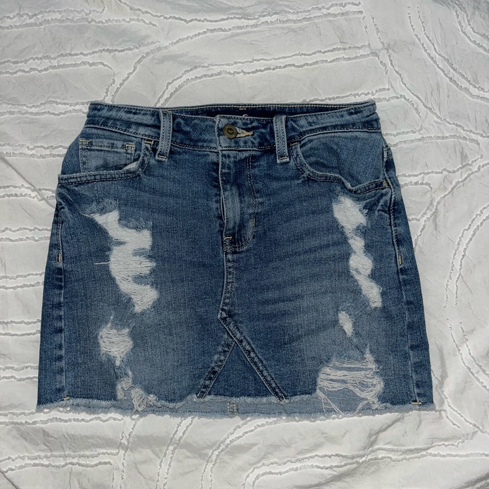 Denim Hollister skirt